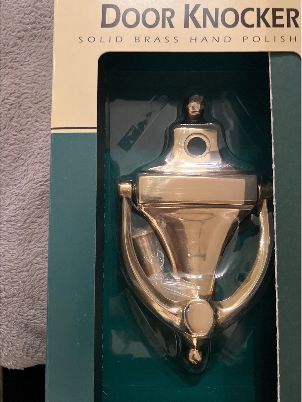 Solid Brass Door Knocker Hand Polish Finish